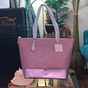 kate spade ♠️ lola glitter tote